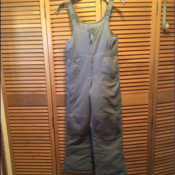 L.L. Bean Other - L.L. Bean Grey Bibbed Snow Pants